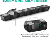 Monthly Pill Organizer 28 Day 4 Week Large Capacity BPA Free PP Plastic Travel Pill Box With V1237-ZY-807-165