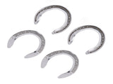 4pcs Horseshoes Aluminum Alloy Light Weight Reliable Practical Horse Riding Accessory for Racecourse V1294-YM0523-3111220079612