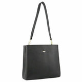 Morrissey Womens Italian Structured Leather Cross Body Bag Handbag Ladies - Black V563-MO-3160-BLK