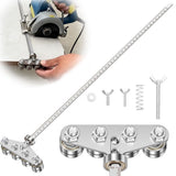 Circular Saw Guide Rail, Positioning Calipers for Circular Saw, Stainless Steel Rip Cut Circular Saw V1192-AZ-W-24097