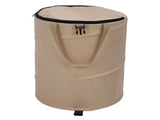 Camping Trash Can with Zippered Lid 24 Gallons Large Capacity Foldable Portable Garden Garbage V1294-YM0901-3111240240812