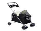 PaWz Large Pet Stroller Dog Cat Carrier Black ST1005-BK_NZ