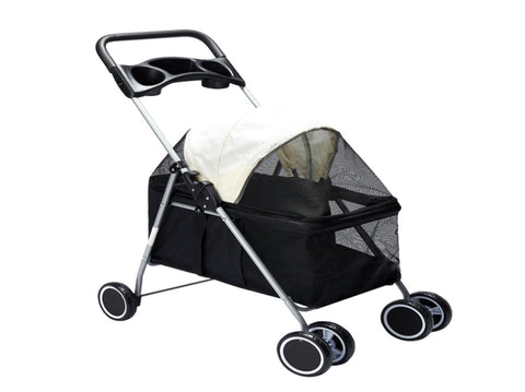 PaWz Large Pet Stroller Dog Cat Carrier Black ST1005-BK_NZ
