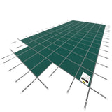 Pool Safety Cover Fits 20x40ft Rectangle Inground Safety Pool Cover Green Mesh with 4x8ft Center End V952-YYCM20X40JZYTYCG1V0