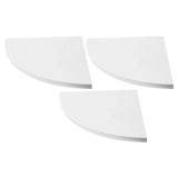 3PCS Wall Mounted Floating Corner Shelves Wooden Display Storage Rack Organizer for Home Bedroom V1366-AZ2-W-21473