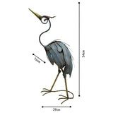 Crane Statue Looking Up 29x54cm V637-71636CRN