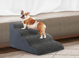 Pawz 4 Steps Pet Stairs Dog Ramp High Density Foam Grey PT1268-4-GY