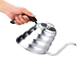 304 Stainless Steel Pour Over Coffee Gooseneck Kettle Teapot with Thermometer Home 1.2L V1294-YM0722-JY03666-02