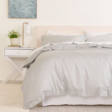 Royal Comfort - Balmain 1000TC Bamboo cotton Quilt Cover Sets - Cool Grey ABM-10002056