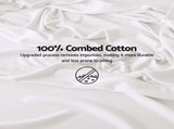 Giselle Kingsingle 500TC Cotton 4Pcs Sheet Set with 40cm Extra Deep Pocket for Thick Mattresses SHEETSETS-TC5-W-KS