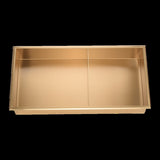 641 x 336 x 101mm Shower Niche Double Shelf Organizer No Tile Needed in Gold V63-905671