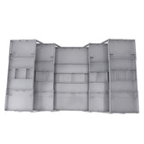 Foldable Expandable Desk Organizer Double Row Multi Level Drawer Organizer Tray for Jewelry Cosmetic V1294-YM0901-3117240180812