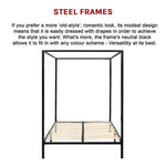 4 Four Poster Double Bed Frame V63-817853