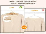 TOPIA HANGER Padded Hangers for Women Clothing, 10-Pack Thick Foam Padded Satin Hangers No Shoulder V1258-DP02-F-234
