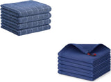 Homaxy Kitchen Towels 13 x 28 inches and 12 x 12 Inches, Set of 10 Bulk Cotton Kitchen Towels V1258-DP02-F-184