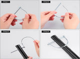 30 Pcs Trailer Hitch Pin Lock, 2-3/4" x 1/4" Pto Shaft Locking Safety Coupler Pin, Carbon Steel, V1259-DP01-A-5754