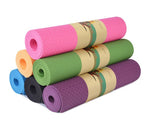 YOGA MAT Non-Slip Light Gym 1830x610x6mm Pilates Home Fitness - Assorted Colours V563-TPE-6