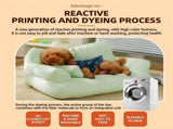Cooling Ice Silk Pet Sofa Bed with 5D Massage Particles and Removable Washable Cover Plush V1341-ZY-MBKBLJWM-L-BLUE