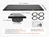 Retractable Tonneau Cover, 5.5 ft Hard Retractable Tonneau Cover with Built-in Drainage Pipe for V952-SSHBXGZDKFORIB2N2V0