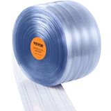 Strip Curtain, 3048 cm L x 30.5 cm W x 3 mm Thickness, Clear Ribbed PVC Curtain Strip Door Bulk V952-JZMLJZDLWWJCM7HTCV0
