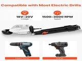 Metal Shear/Cutter Drill Attachment, Sheet Metal Cutter with 360-Degree Pivoting Head, Sharp V952-JSJQJFJJSDXZIA0VZ001V0