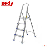 4 Step Ladder Multi Purpose Foldable Folding Aluminium Home Office Shop V465-80210