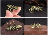 Adorable Desktop Ant Shaped Golden Ornament Stylish Home Decor 4Pcs V1369-AZ3-W-15917