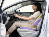 Purple Ergonomic Memory Foam Seat Cushion with Lumbar Support - Integrated Backrest Design, V888-ELOSUNG54423