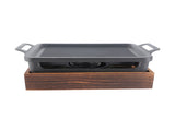 Tabletop Barbecue Grill Stick Proof Wooden Base Portable Alcohol Stove Compact BBQ Grill for V1294-YM0901-3111240087311