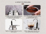 304 Stainless Steel Espresso Coffee Maker Moka Pot Percolator for Home Kitchen Camping Brewer V1369-AZ3-W-11022
