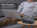 Bluetooth Speaker with 15W Wireless Charger Digital Alarm Clocks FM Radio Music Player V462-MD-181-02