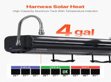 Roof Rack Water Tank, 4 Gal, Multi-Dispensing Outdoor Tank with 2 Splash-Guard Panels & T-slot, V952-CDJSXZTK4GALFADHNV0