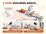 VEVOR Baby Bouncer Folding Bouncer Seat Chair for Babies 0-9 Months with Toy Bar V952-YEYYQZCYWJJKI4AITV0