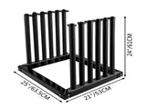 Windshield Rack 5-Lite, Truck Rack Steel, Glass Rack 24-Inch Height, V952-DFBLJGM302-5LI001V0