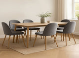 Levede 6x Dining Chairs Seat French Grey CH1037-2-GYX3
