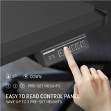 FORTIA Sit To Stand Up Standing Desk, 150x68cm, 72-118cm Electric Height Adjustable, 50kg Rated, V219-ADKSSTFO5KSA