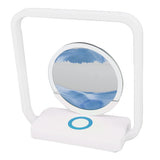 Moving Sand Art Desk Lamp USB Stepless Dimming 3D Dynamic Hourglass Sand Art Painting LED Night V1294-YM0901-3119230146312