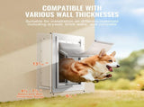 Pet Door, 23.6 x 33.5 cm Metal Frame with Lock and 3-Flap System, Weatherproof Doggy Door, Easy to V952-QSCWMSMTZ3P0LV4GIV0