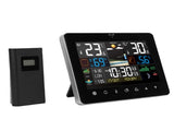 Digital Indoor Outdoor Thermometer Hygrometer Color Display Touch Screen Weather Forecast Station V1294-YM0901-3111260013711