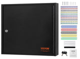 100-Key Cabinet, Key Lock Box Adjustable Racks, Security Key Storage Box Steel, Key Organizer V952-YCAQJHS100PC6KJXSV0