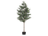 Artiss 210cm Artificial Olive Tree Faux Trees Indoor Decor Artificial Plants Lifelike Plant 2.1M AP-TREE-OLIVE-210