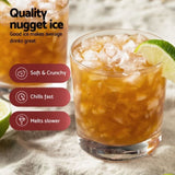 Devanti Ice Maker Machine 15kg Nugget Chewable Ice Cube IM-ZB15N01-RED