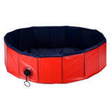 Foldable Dog Pet Pool Bathtub, Blue, L V1188-MS-611-010