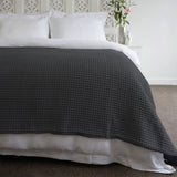 Jenny Mclean Ardent Premium Super Soft Cotton Waffle Blanket Charcoal Queen V442-RAN-BLANKET-ARDENTWAFFLE-CHARCOAL-QS
