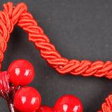 Red Star Christmas Ornament with Bells and Pinecone - Holiday Wreath Decoration 10 pieces V888-ELOSUNG10531