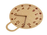 Wall Clock 10 Inch Round Silent Decorative Battery Operated Wooden Wall Clock for Kids Living V1294-YM0901-3115240042111