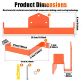 Backpack Leaf Blower Hanger with Tube Hook, Heavy Duty Wall Mount Rack for Garage Organization V1366-AZ2-W-14856