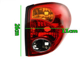 2Pcs Rear Tail Light Brake Lamp with Wiring for L200 2005-2016 Red Yellow Lens Signal Lighting V1366-AZ2-W-04104