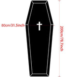 Area Rugs,Halloween Carpet Dark Gothic Carpet For Living Room Decoration Coffin Shaped Rug Soft Non V1369-AZ3-W-17821