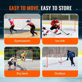 Street Hockey Net, Indoor Outdoor Steel Hockey Goal, Official Regulation Pro Hockey Training Goal V952-QGQQM7248YCGPVGWDV0
